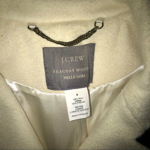 J. CREW Wool Nello Gori Peacoat - Picture 2 of 2